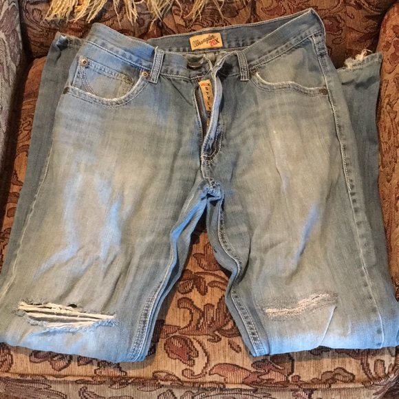 Mens Bootcut Wrangler Jeans - Picture 5 of 6